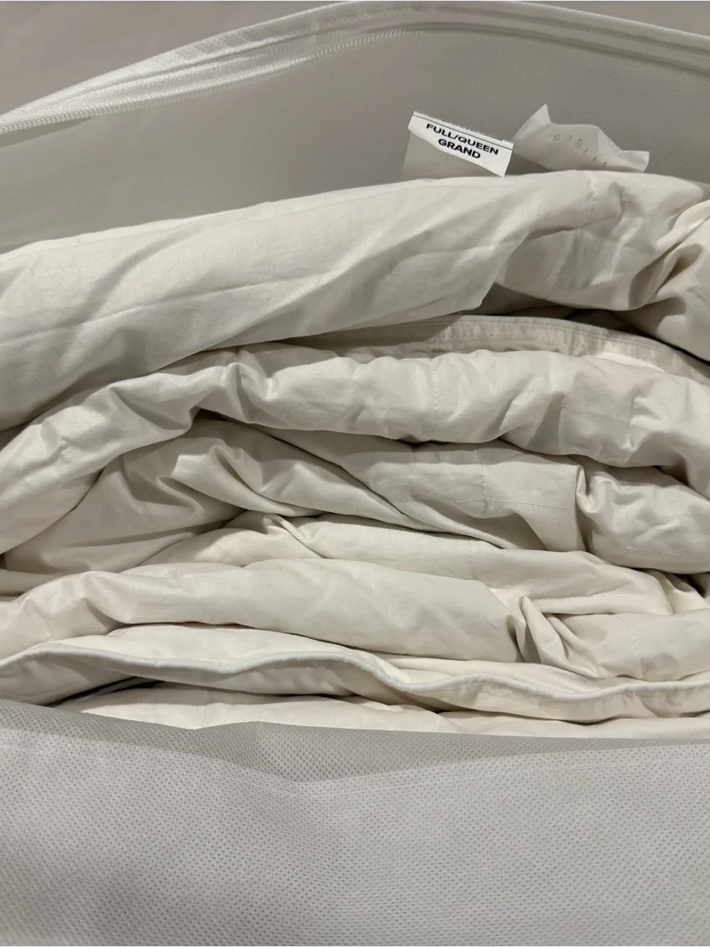 New Quince Premium Duck Down Duvet Insert Comforter Full/Queen Lightweight $184